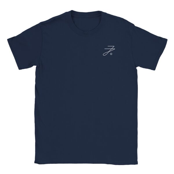 JJ Logo Unisex T-Shirt (kleines Logo) marine blau